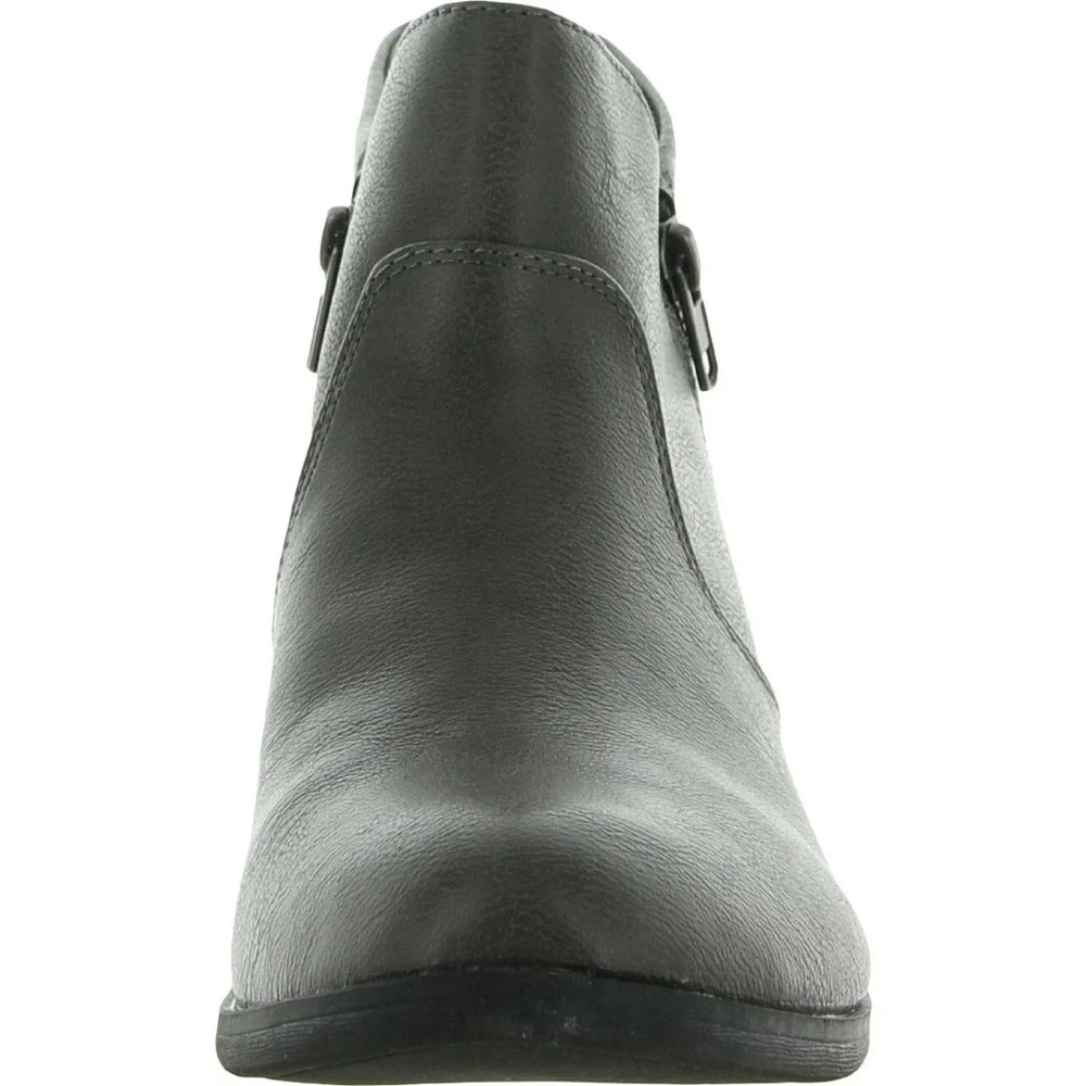 Sun + Stone Abbyy Grey Ankle Boots Womens 6 M Low Block‎ Heel Round Toe ABBYYP